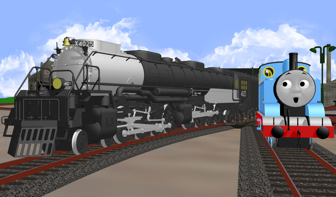 Thomas Large Thomas and the Big Boy by Train099 on DeviantArt
