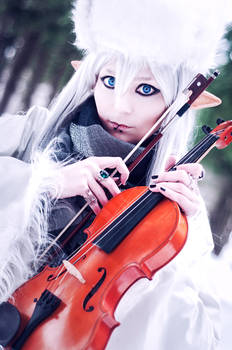 Winter Elf With Violin