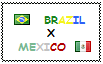 .: Brazil x Mexico Stamp by ChokorettoMilku