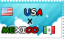 .: USA x Mexico II Stamp