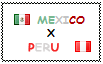 .: Mexico x Peru Stamp