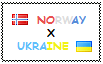 .: Norway x Ukraine Stamp