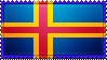 Aland Islands Flag Stamp