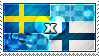 APH: Sweden x Finland Stamp by ChokorettoMilku