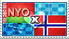 APH: Nyo!Belarus x Norway Stamp