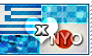 APH: Greece x Nyo!Japan Stamp