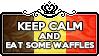 Keep Calm and Eat some Waffles by ChokorettoMilku