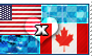APH: USA x Canada Stamp