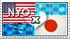 APH: Nyo!USA x Japan Stamp by ChokorettoMilku