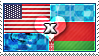 APH: USA x Belarus Stamp