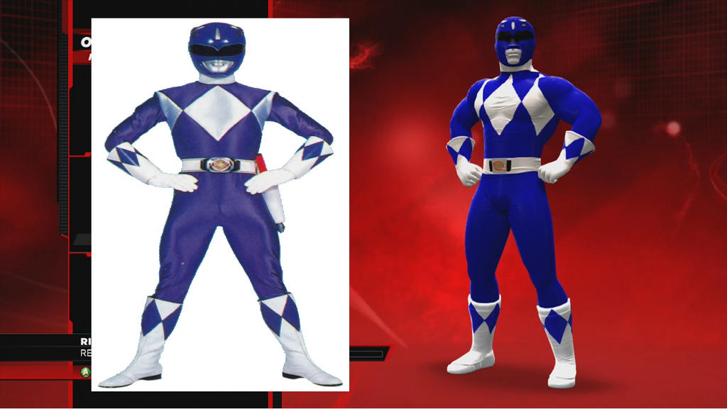 Power Rangers Caws WWE 2K14 MMPR Blue Ranger CAW by wallbie on DeviantArt