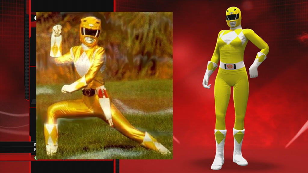 Power Rangers Caws WWE 2K14 MMPR Yellow Ranger CAW by wallbie on DeviantArt