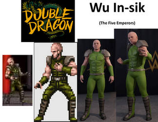 WWE 2K22 Comparison Wu In-sik CAW (Double Dragon)
