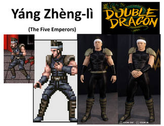 WWE 2K22 Compare Yang Zheng-li CAW (Double Dragon)