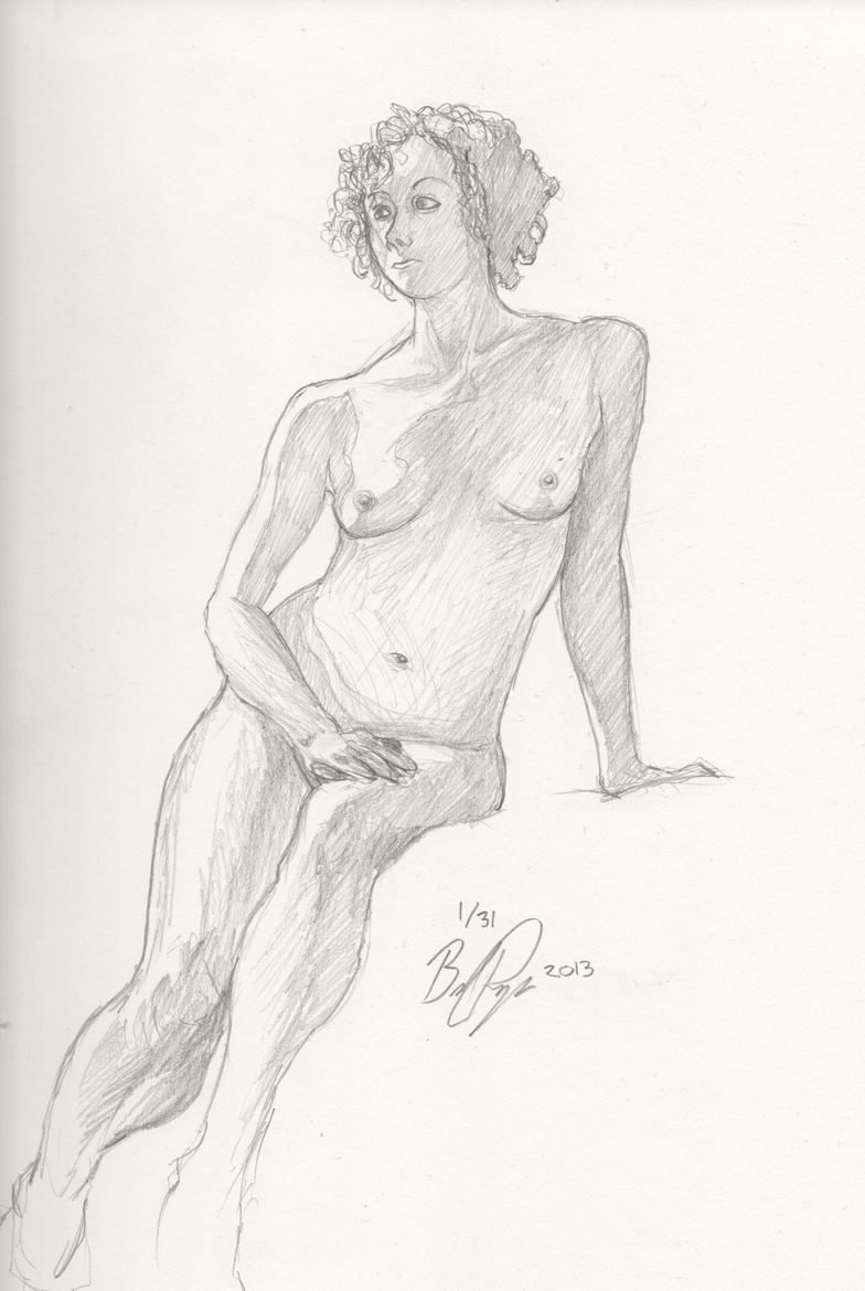 Figure Drawing Session 7 - Sitting Pose