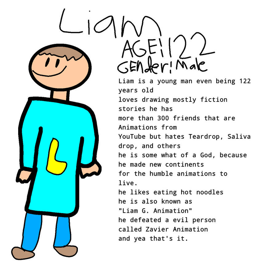 About Liam by liamthebo on DeviantArt