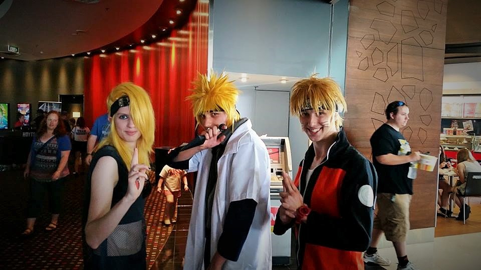 Dei, Minato and Naruto cosplay