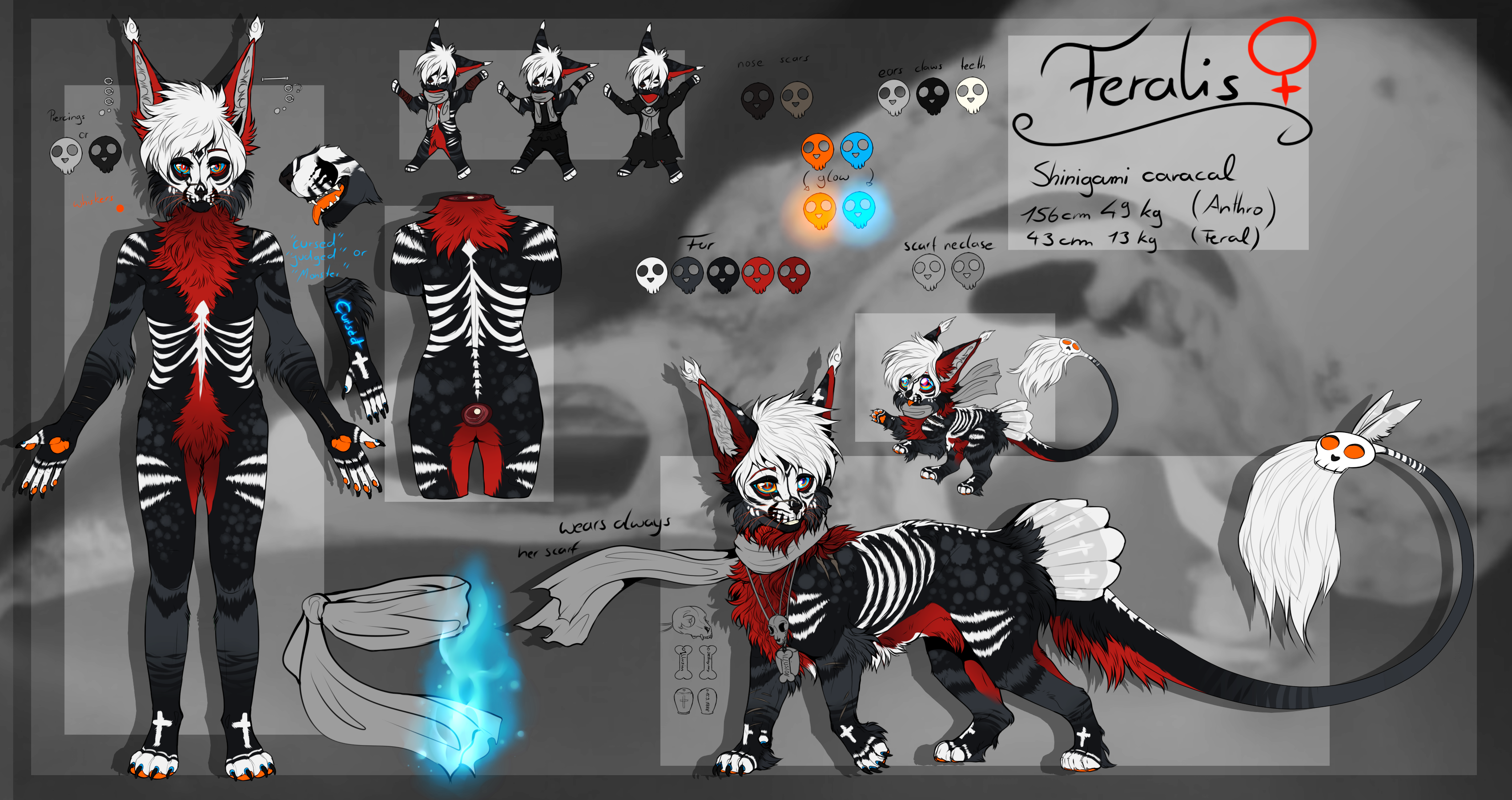 Feralis / Fursona Ref 2017