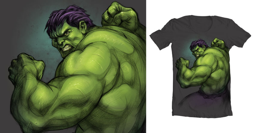 Hulk shirt entry for Threadless