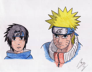 Naruto and Sasuke