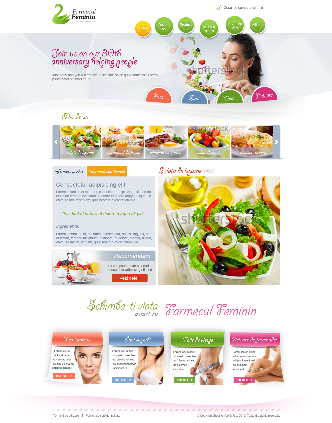 Woman diet website