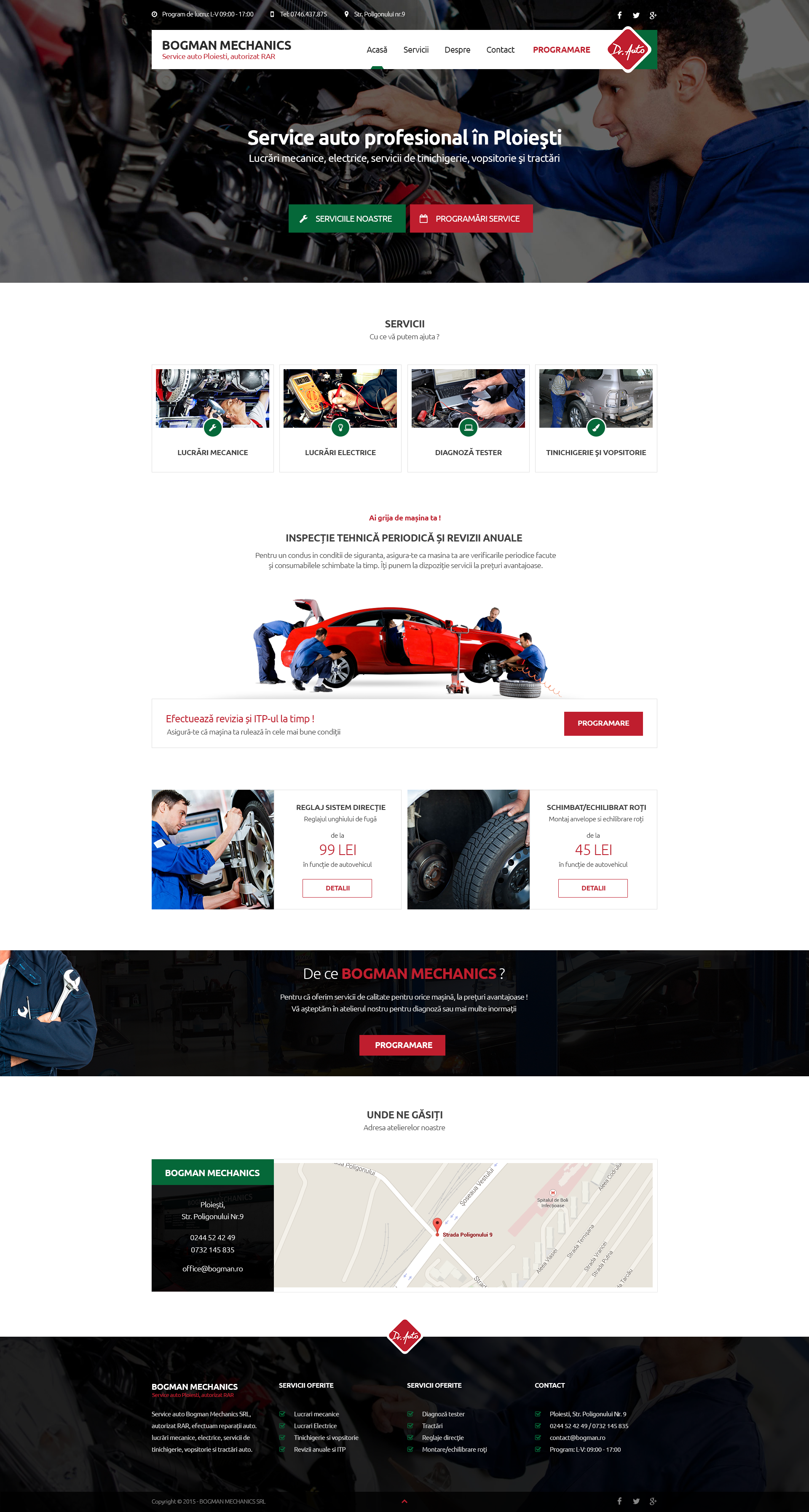 Auto Repair website design