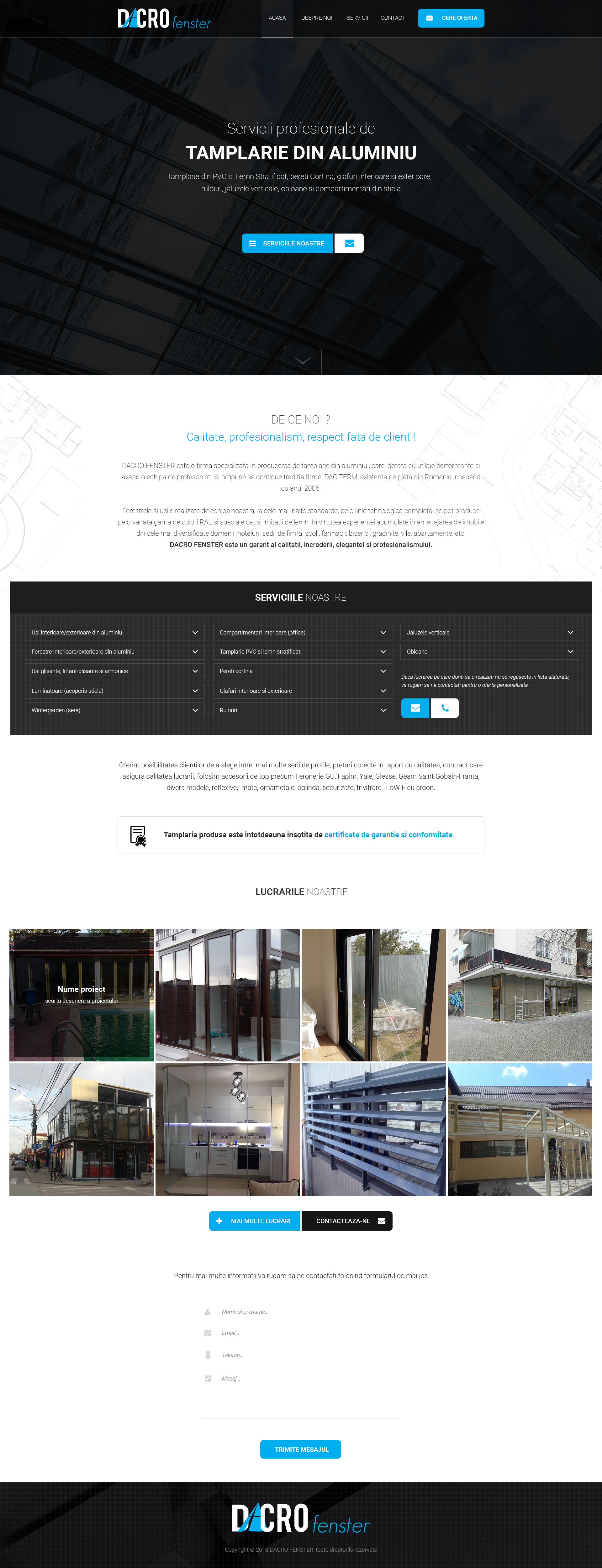 Dacro.ro - Joinery website template