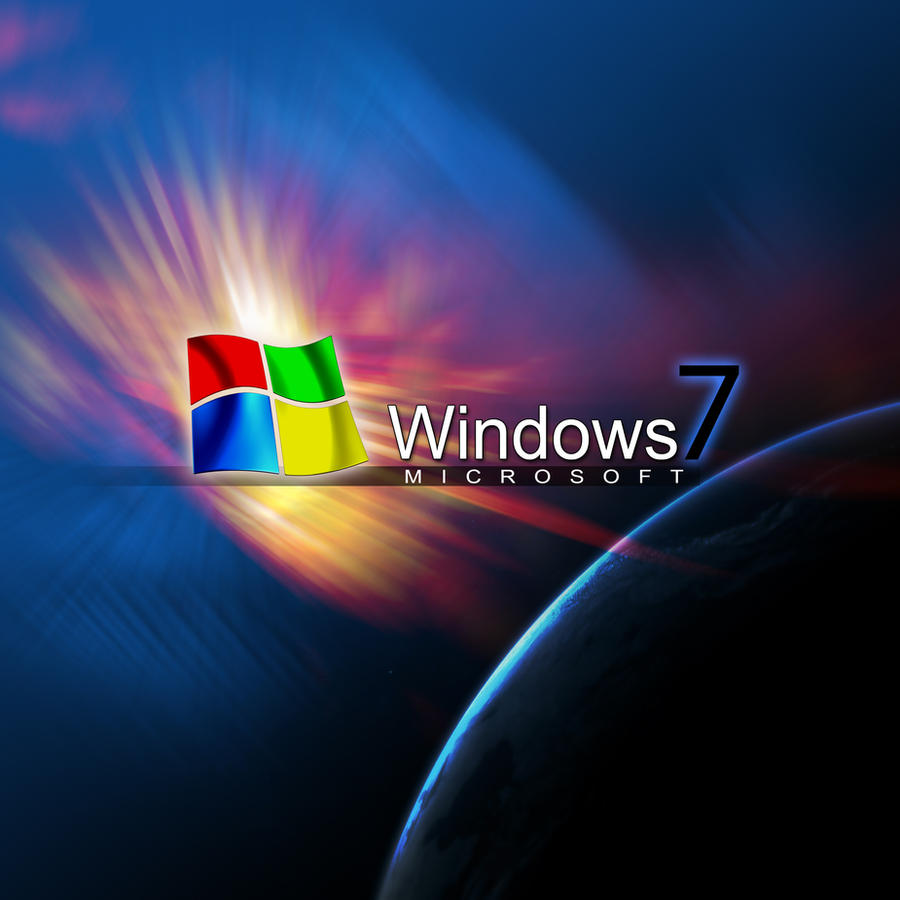 Windows 7 cd. Microsoft poster.