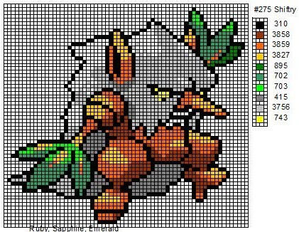 Shiftry Back Sprite 275 Shiftry by cdbvulpix on DeviantArt
