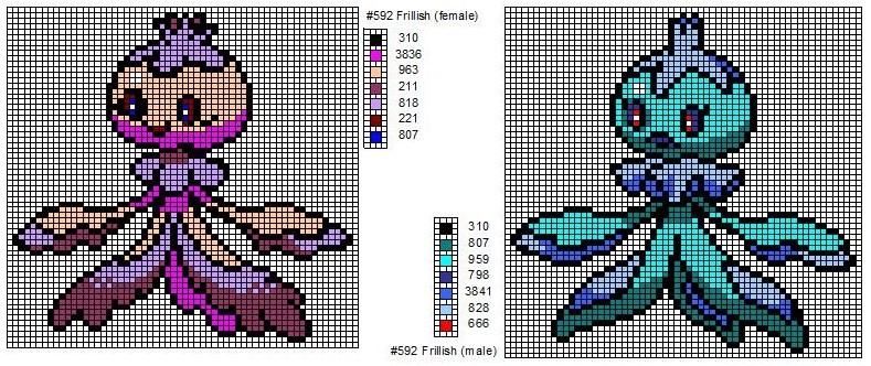 592 Frillish - both forms