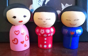Kokeshi Friendship Dolls