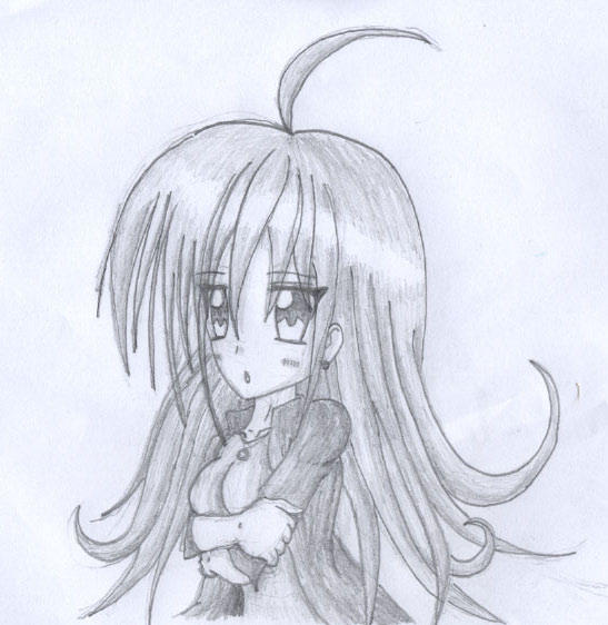  Anime Girl - Pencil Drawing by oldanthropokemon on DeviantArt