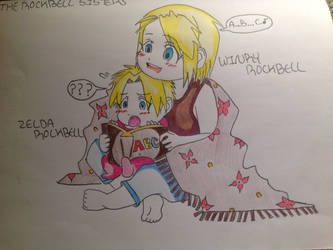 Winry Rockbell and Zelda Rockbell (my oc)