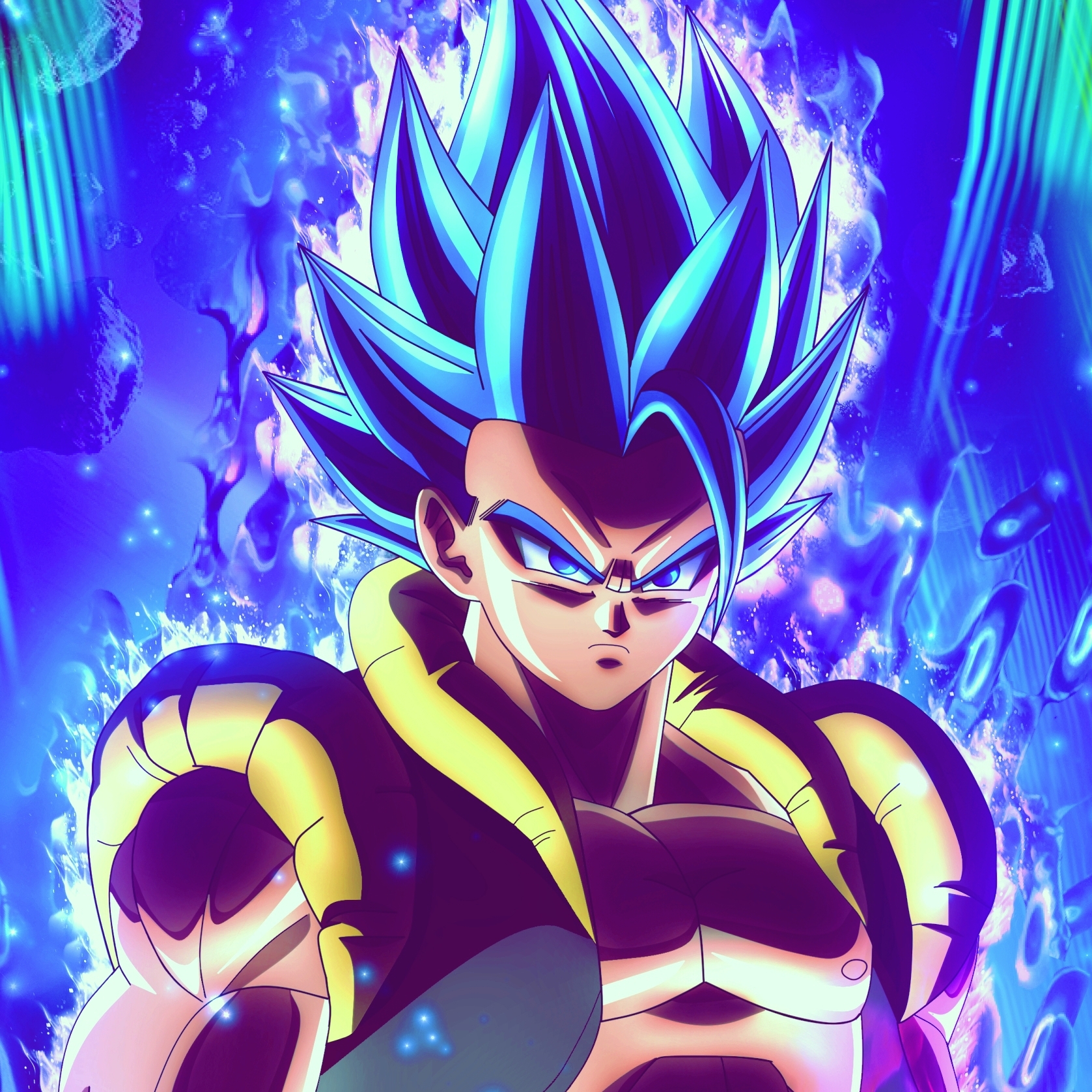 Gogeta xeno ssj4 lm y Gogeta ssj blue evolucionado by davidferres on  DeviantArt