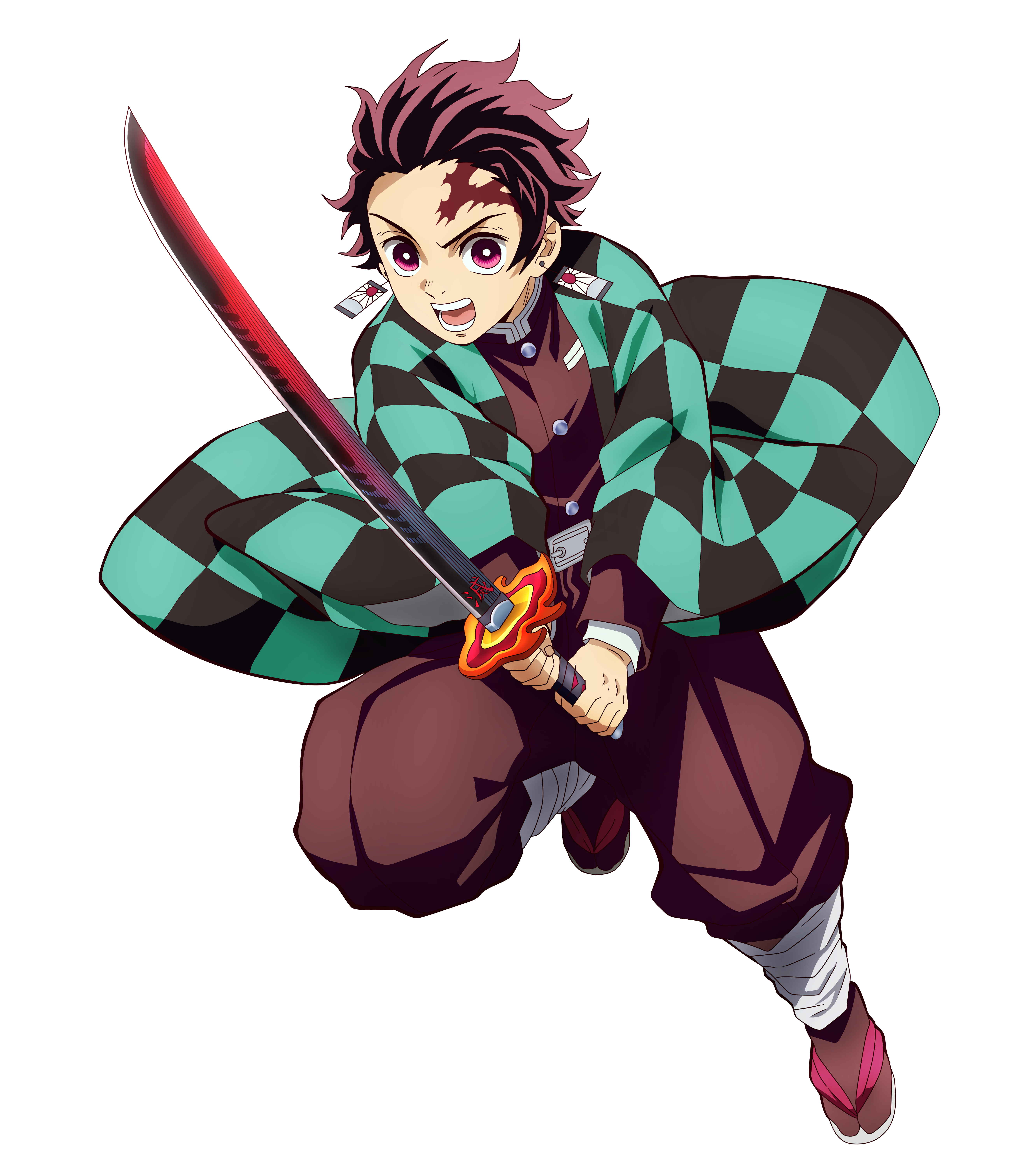 Tanjiro Kamado Render/PNG 1 by KarmicRaze on DeviantArt