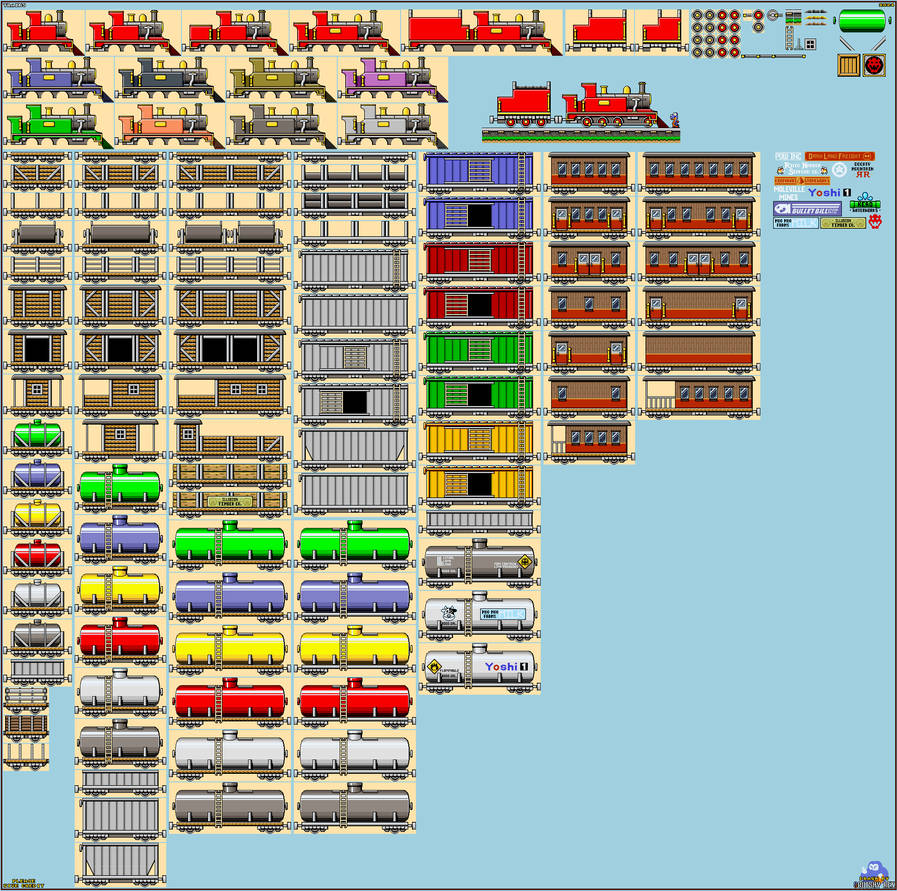 SMW-styled Trains by SquishyRex on DeviantArt