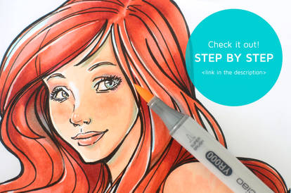 Tutorial: How to Color with Copics: Little mermaid