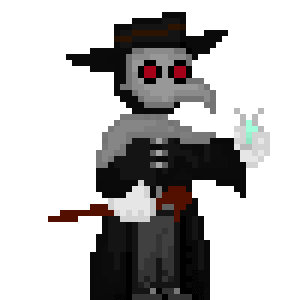 Plague doctor / Pixel art (32x32) by InkuTheArt on Newgrounds