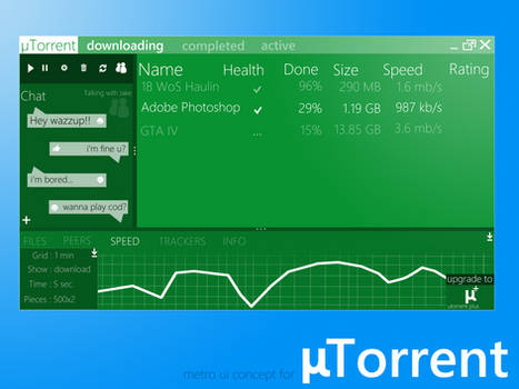 Metro UI : uTorrent