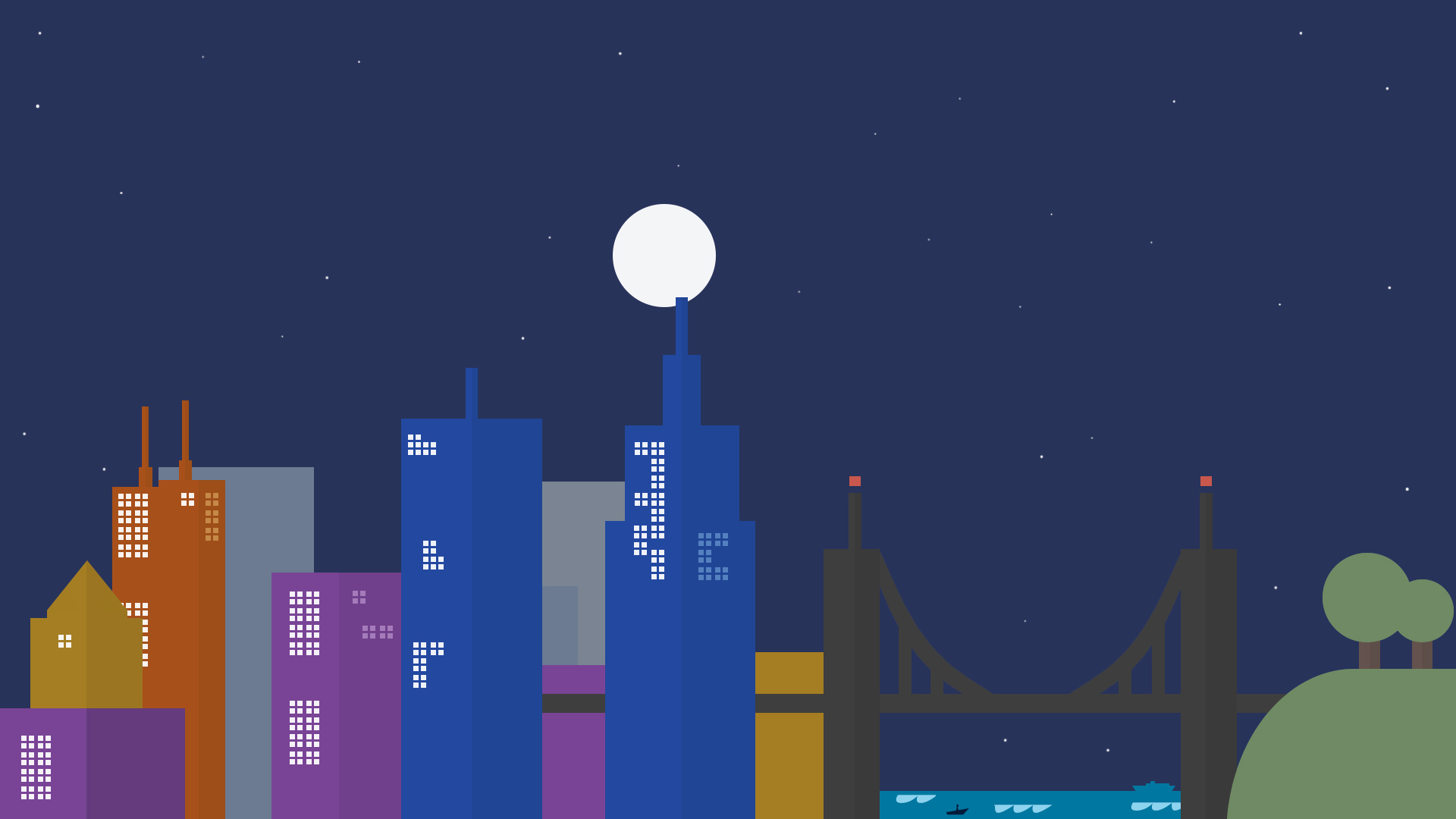 Google Inspired Wallpaper (Night)