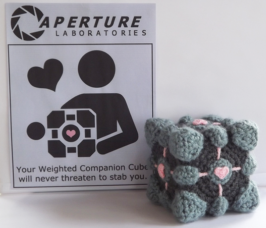 Weighted companion top cube plush