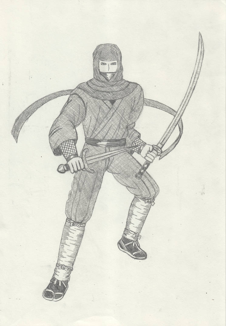 Koga Ninja Pencil Sketch #3 (10-21-2022) by ScottSnider1981 on DeviantArt
