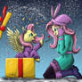 Fluttershy greeting Fluttershy