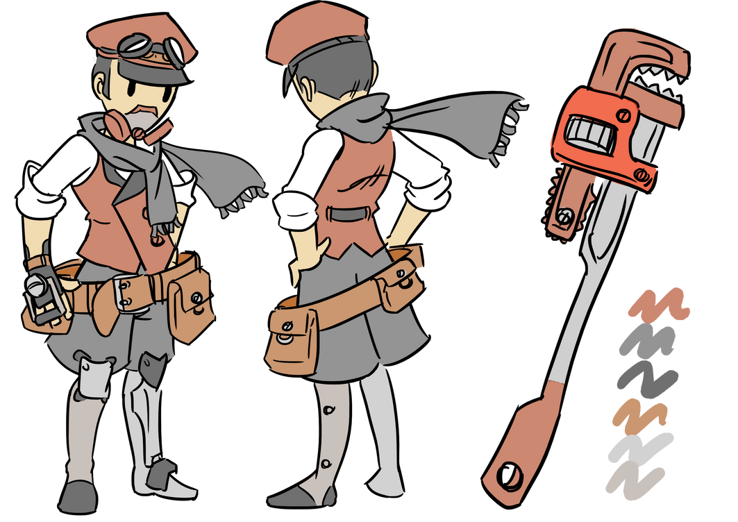 The Engineer character chart ----- by TheRaccoonRamirez on DeviantArt