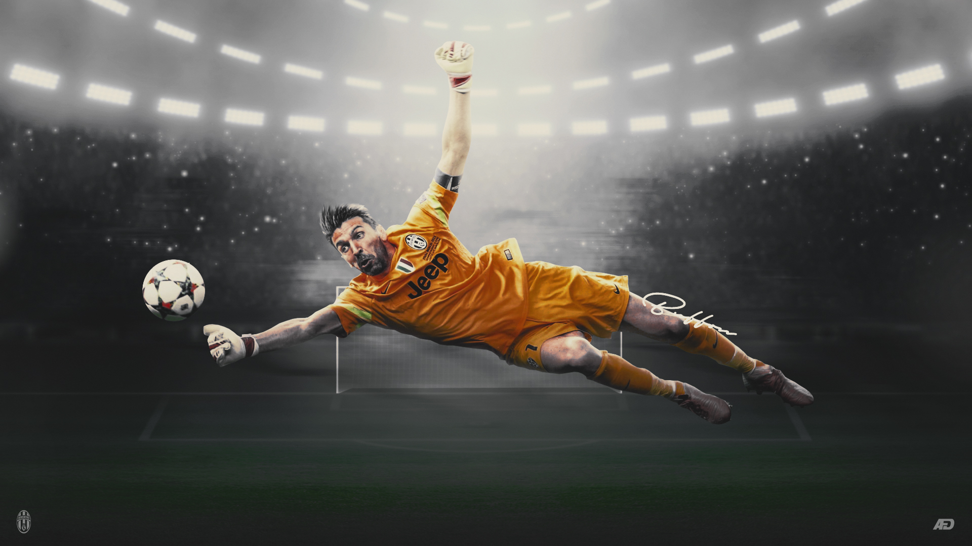 Buffon Gianluigi 2015/16 by Achrafgfx, visual art