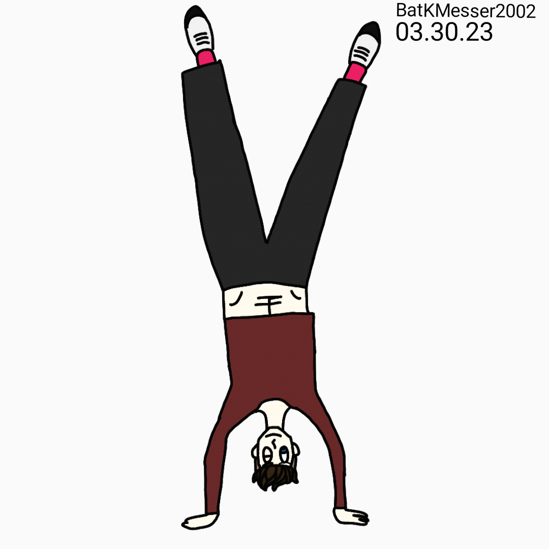 Doing a hand stand by BatKMesser2002 on DeviantArt