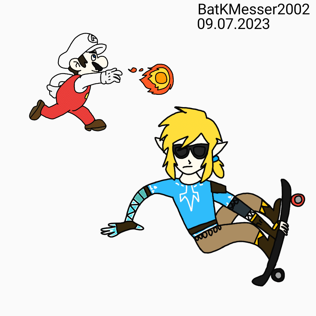 Mario And Link by BatKMesser2002 on DeviantArt