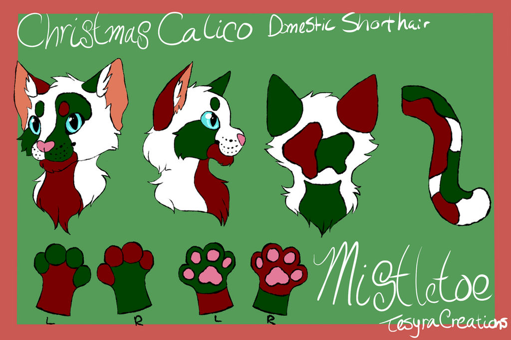 Icecat Deviantart Christmas Calico Partial Suit Adopt by Icecats on DeviantArt
