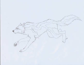 Wolf Gifty Line art