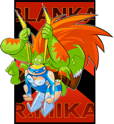 Blanka Chibi (Street fighter) para colorir by PoccnnIndustriesPT on  DeviantArt